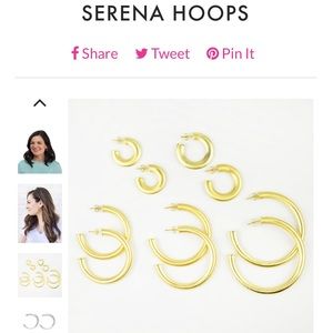 Moon and Lola Serena Hoops Medium